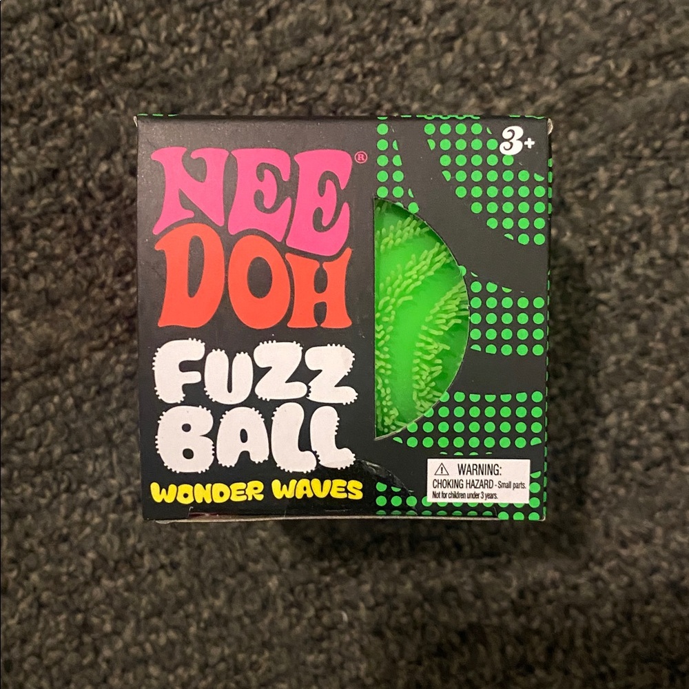 Needoh Fuzz Ball Wonder Waves Green NEW
